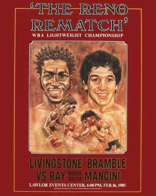 Ray Boom Boom Mancini Vs Livingstone Bramble Magnet Boxing Magnet Picture