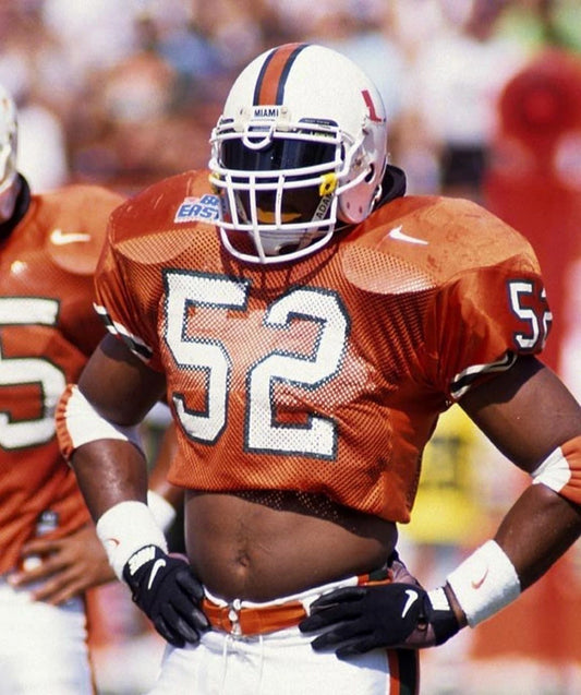 Ray Lewis Photo Miami Hurricanes Ncaa Football Close Up