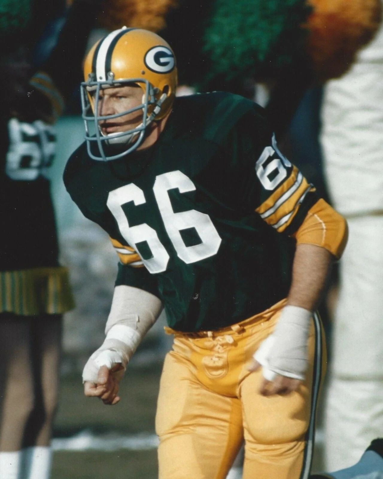 Ray Nitschke Photo Green Bay Packers Picture Nfl Football Game Action