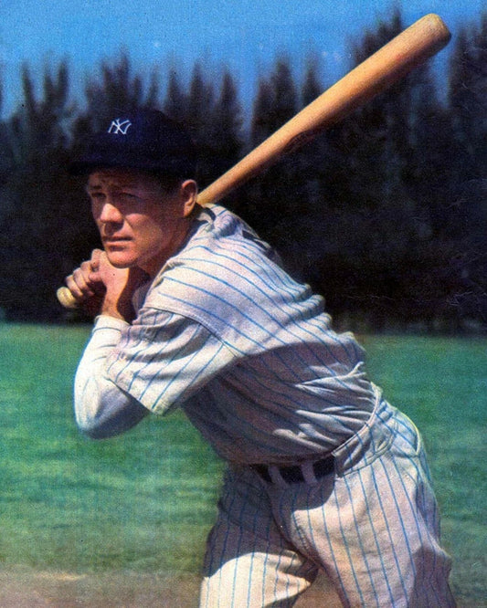 Red Rolfe Photo New York Yankees Ny Baseball Picture Mlb With Bat