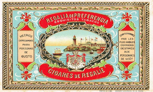Regalia Preferecnia Habana Moro Castle Retro Cigar Box Label Art Print