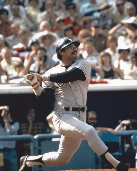 Reggie Jackson Photo New York Yankees Ny Baseball Picture At Bat