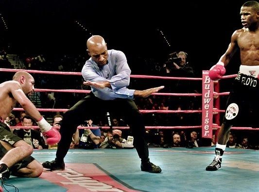 Richard Steele & Floyd Mayweather Jr Photo Boxing Picture