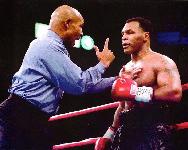 Richard Steele & Mike Tyson Photo Boxing Picture Ring Action