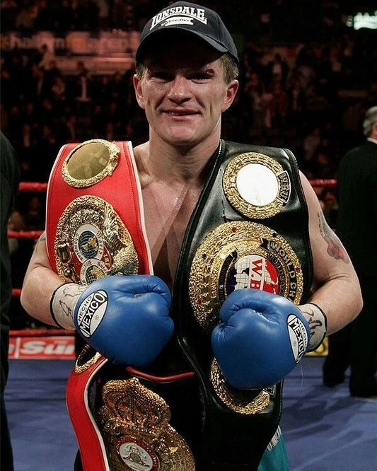 Ricky Hatton Keychain Boxing Picture With Belts