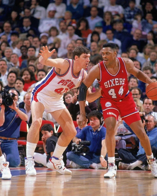 Rick Mahorn & Bill Lambier Magnet Philadelphia 76Ers Pistons Basketball Nba