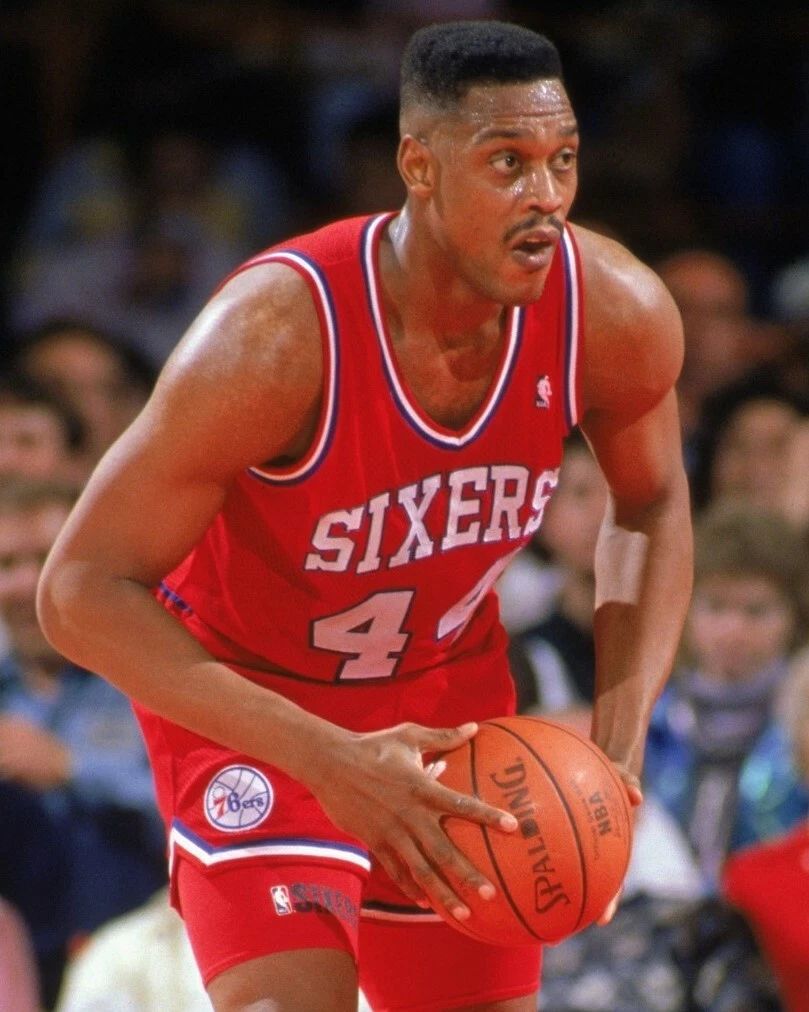 Rick Mahorn Photo Philadelphia 76Ers Sixers Basketball Nba Close Up