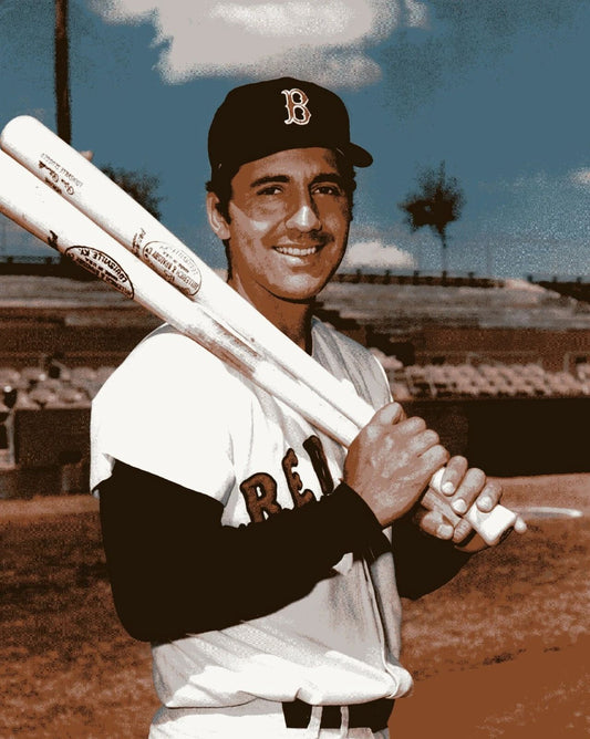 Rico Petrocelli Photo Boston Red Sox Picture Baseball Mlb With Bats