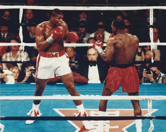 Riddick Bowe Vs Evander Holyfield Photo Boxing Picture Ring Action