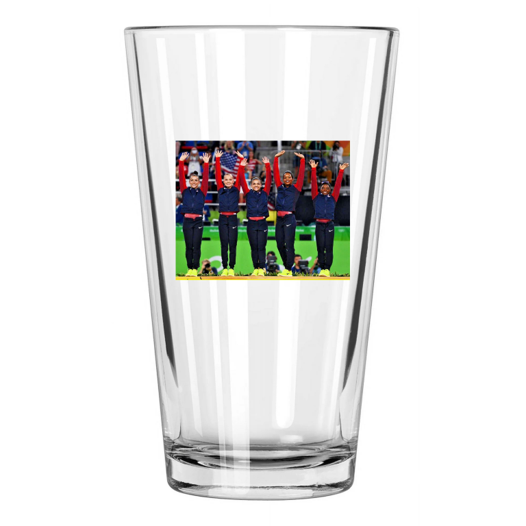 Rio Brazil Olympics Usa Gymnastics Gabby, Aly, Simone Laurie Pint Beer Glass