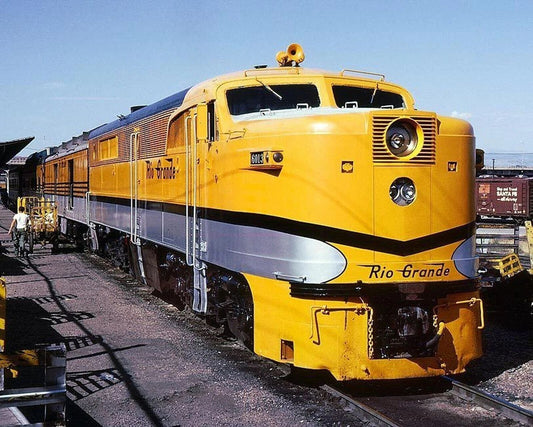 Rio Grande & Western Railroad Locomotive Train Classic Poster Photo
