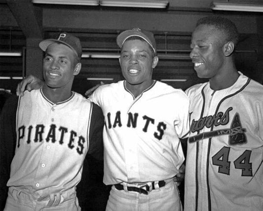 Roberto Clemente Willie Mays And Hank Aaron Glossy Keychain 1961 All Star Game