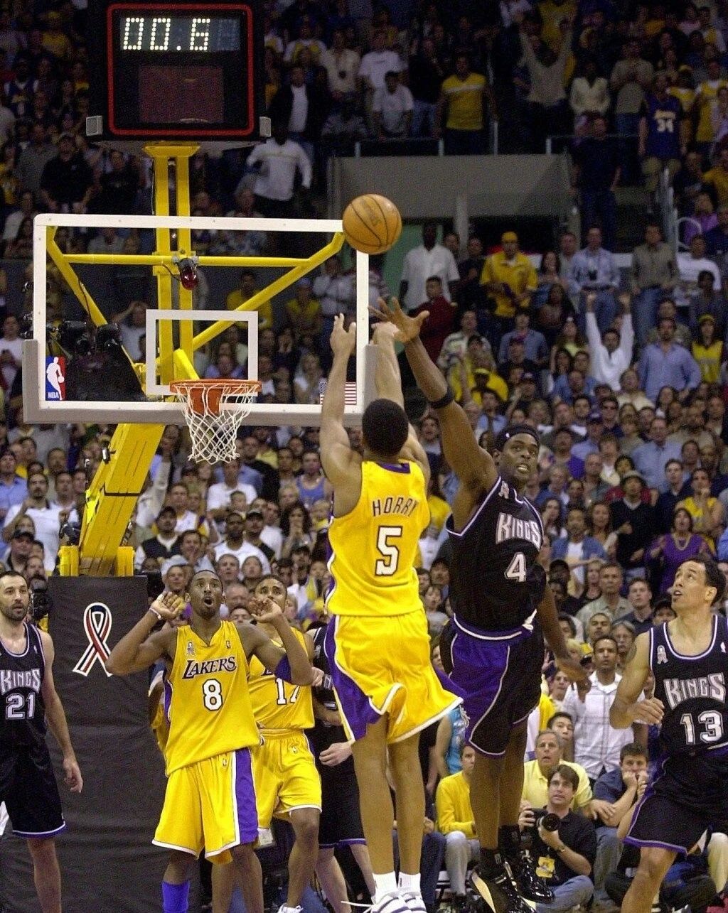 Robert Horry Photo Los Angeles Lakers La Basketball Nba Picture Vs Kings