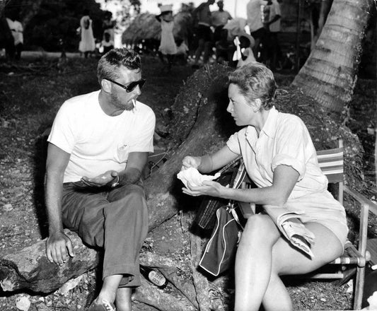 Robert Mitchum & Deborah Kerr On Set Between Takes Picture Magnet