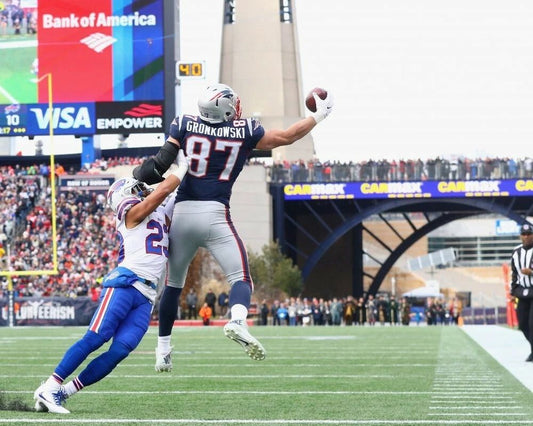 Rob Gronkowski Keychain New England Patriots Picture Nfl Football Vs Bills