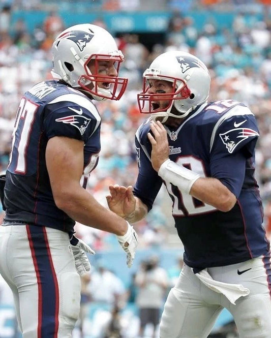 Rob Gronkowski & Tom Brady Keychain New England Patriots Picture Nfl Football