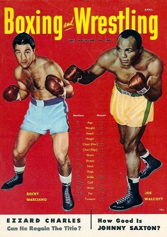 Rocky Marciano Vs Joe Walcott Photo Boxing Stats Picture