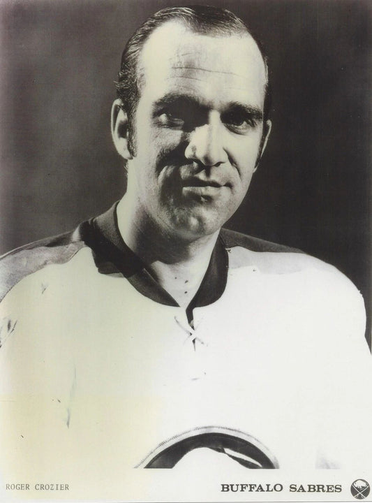 Roger Crozier Photo Hockey Buffalo Sabres Nhl Picture Bw