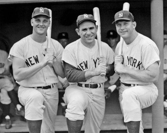 Roger Maris, Yogi Berra And Mickey Mantle Keychain New York Yankees Print