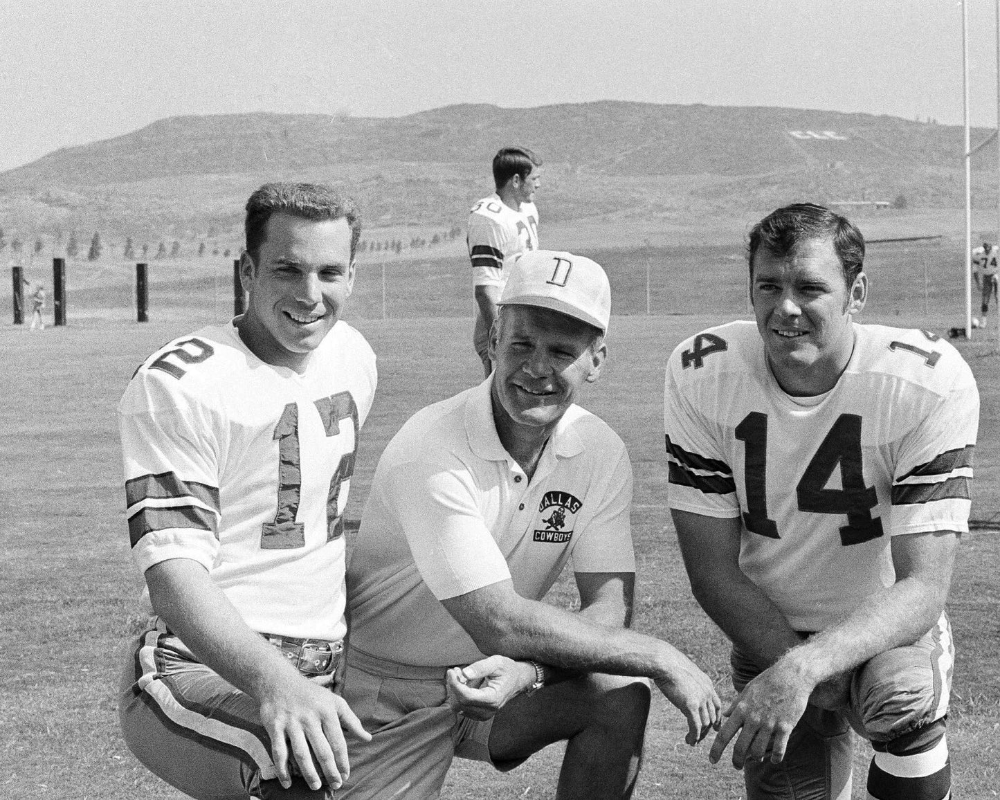 Roger Staubach Tom Landry Craig Morton Photo Dallas Cowboys Nfl Football