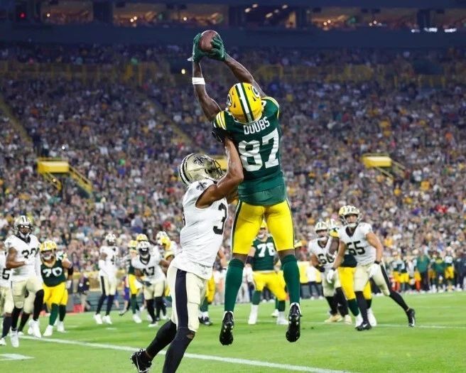 Romeo Doubs Photo Green Bay Packers Nfl Football Action