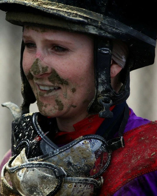 Rosie Napravnik Photo Horse Racing Picture Jockey Muddy