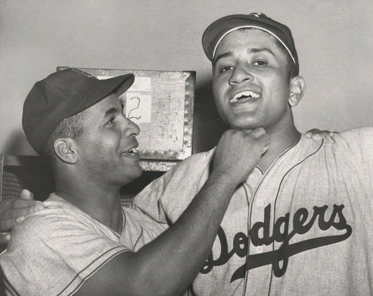 Roy Campanella & Don Newcombe Magnet Brooklyn Dodgers Baseball Picture Mlb