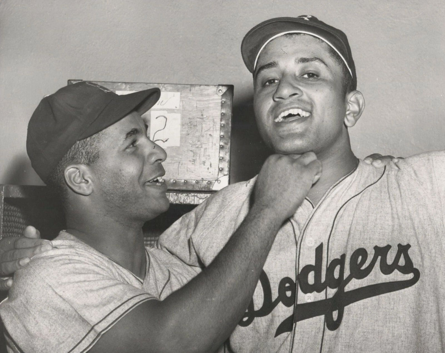 Roy Campanella & Don Newcombe Photo Brooklyn Dodgers Baseball Picture Mlb