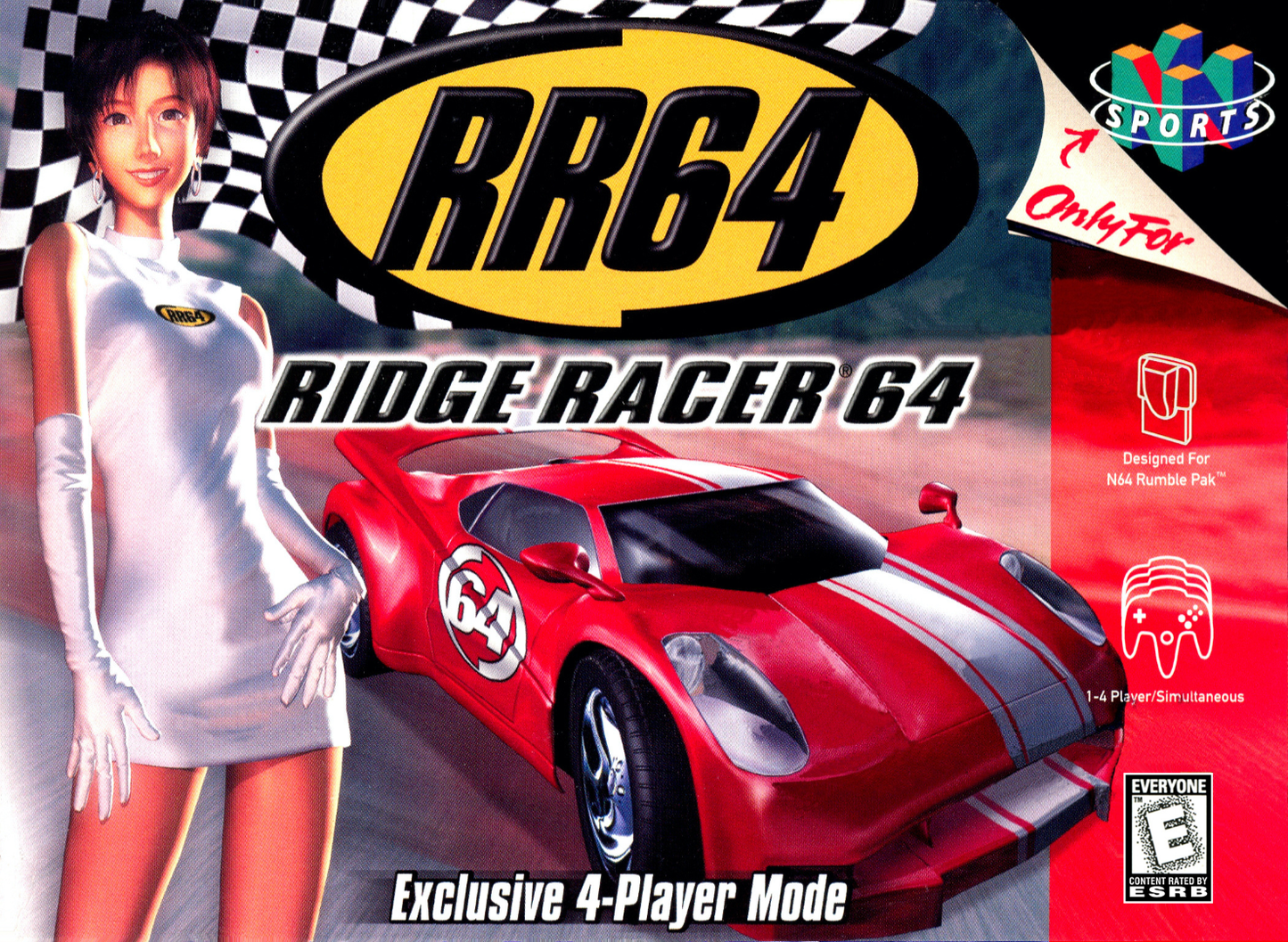 Rr64 Ridge Racer 64 N64 Print Poster