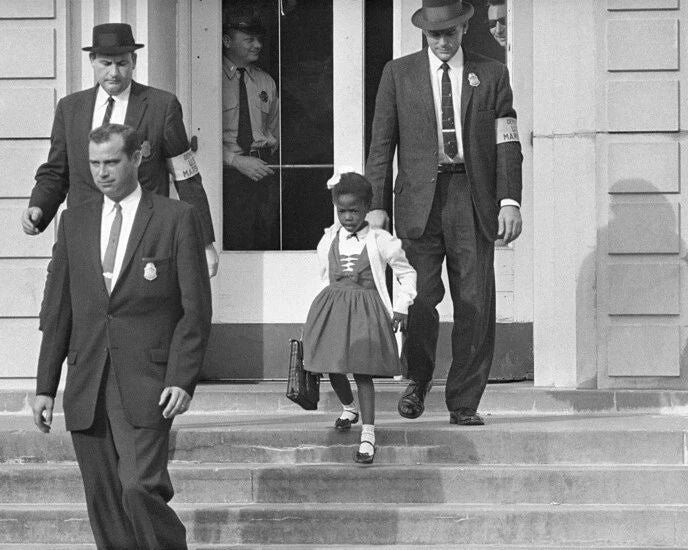 Ruby Bridges Going To School Glossy Keychain Civil Rights Print Black History 2