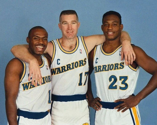 Run Tmc Glossy Keychain Warriors Chris Mullin, Tim Hardaway And Mitch Richmond