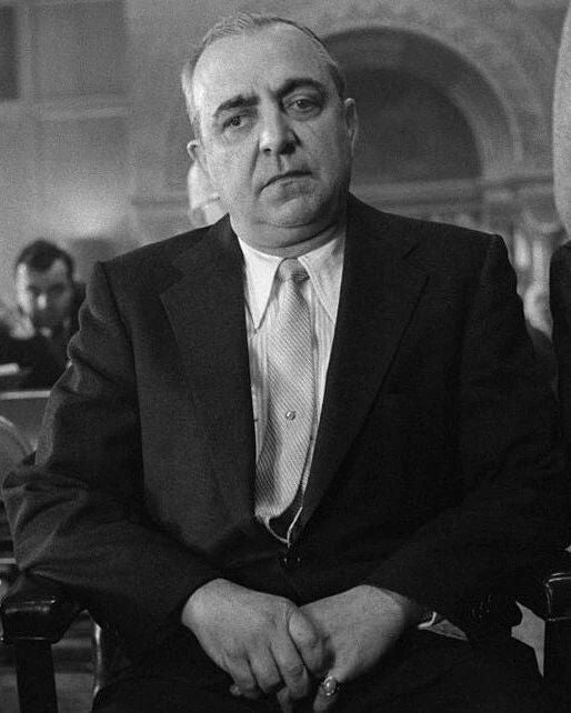 Russell Bufalino Keychain Mafia Organized Crime Mobster Mob Picture Rosario