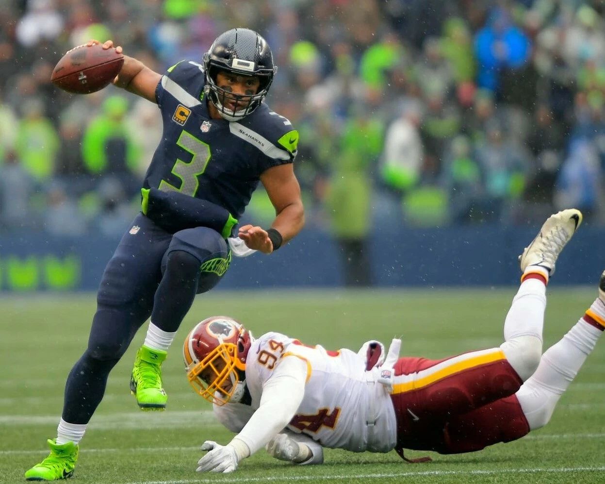 Russell Wilson Magnet Seattle Seahawks Football Picture Nfl Vs Redskins