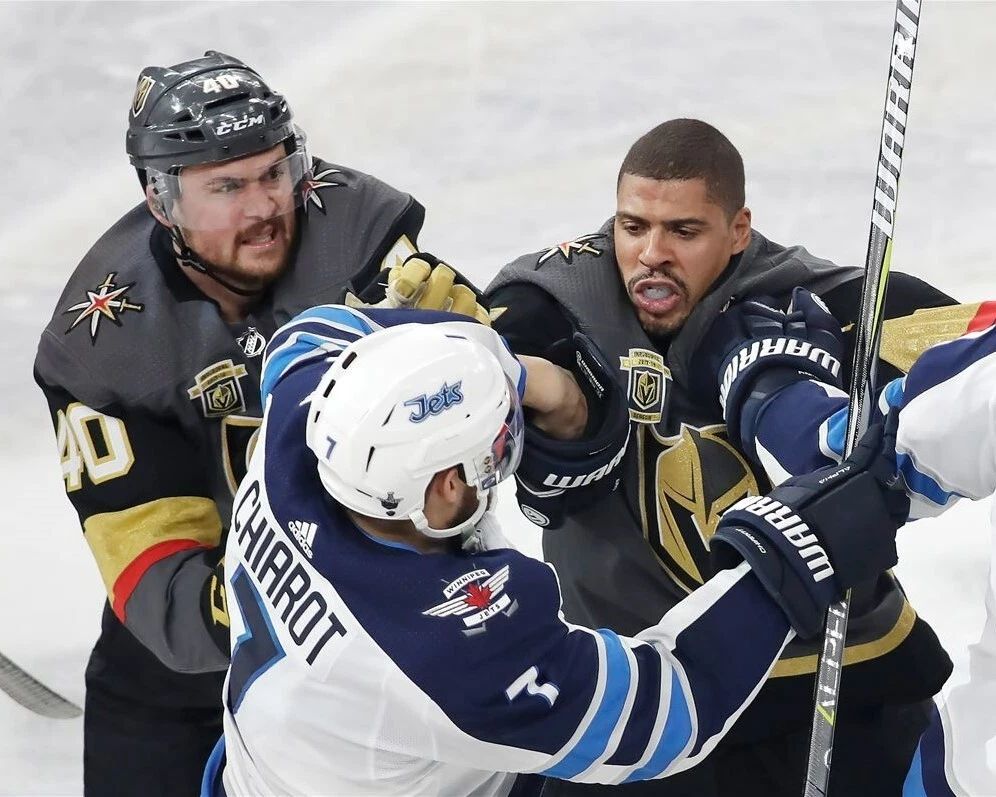 Ryan Reaves & Ben Chiarot Photo Vegas Golden Knights Hockey Picture Jets