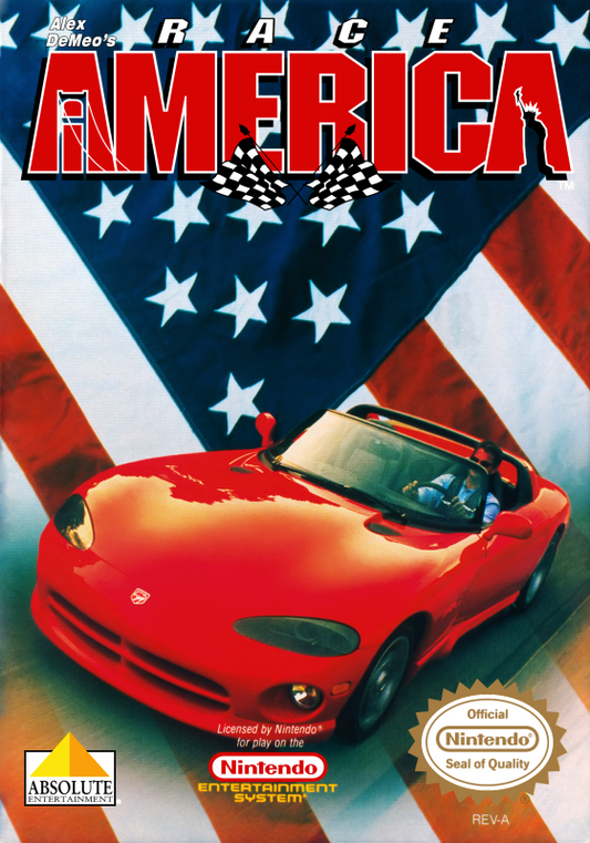 Race America (Usa) Nes Print Poster