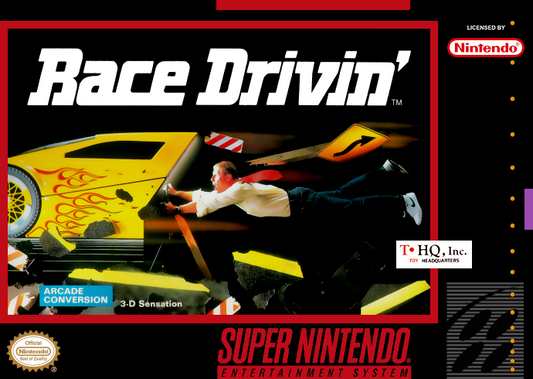 Race Drivin (Usa) Snes Print Poster