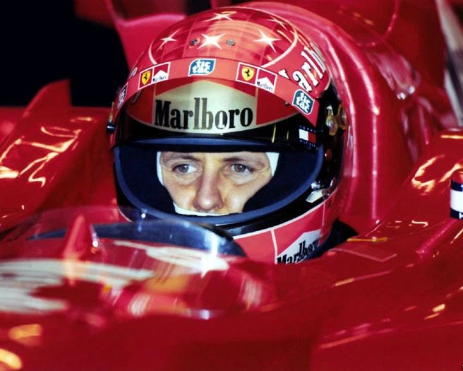 Racecar Driver Michael Schumacher Glossy Keychain Formula One 1 Keychain