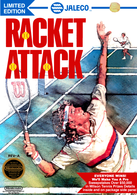 Racket Attack (Usa) Nes Keychain