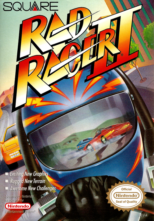 Rad Racer Ii (Usa) Nes Print Poster