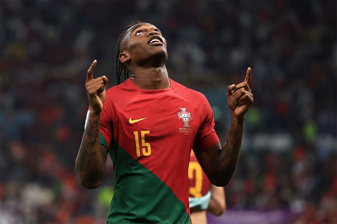 Rafael Leao Goal Celebration Portugal World Cup Jigsaw Puzzle