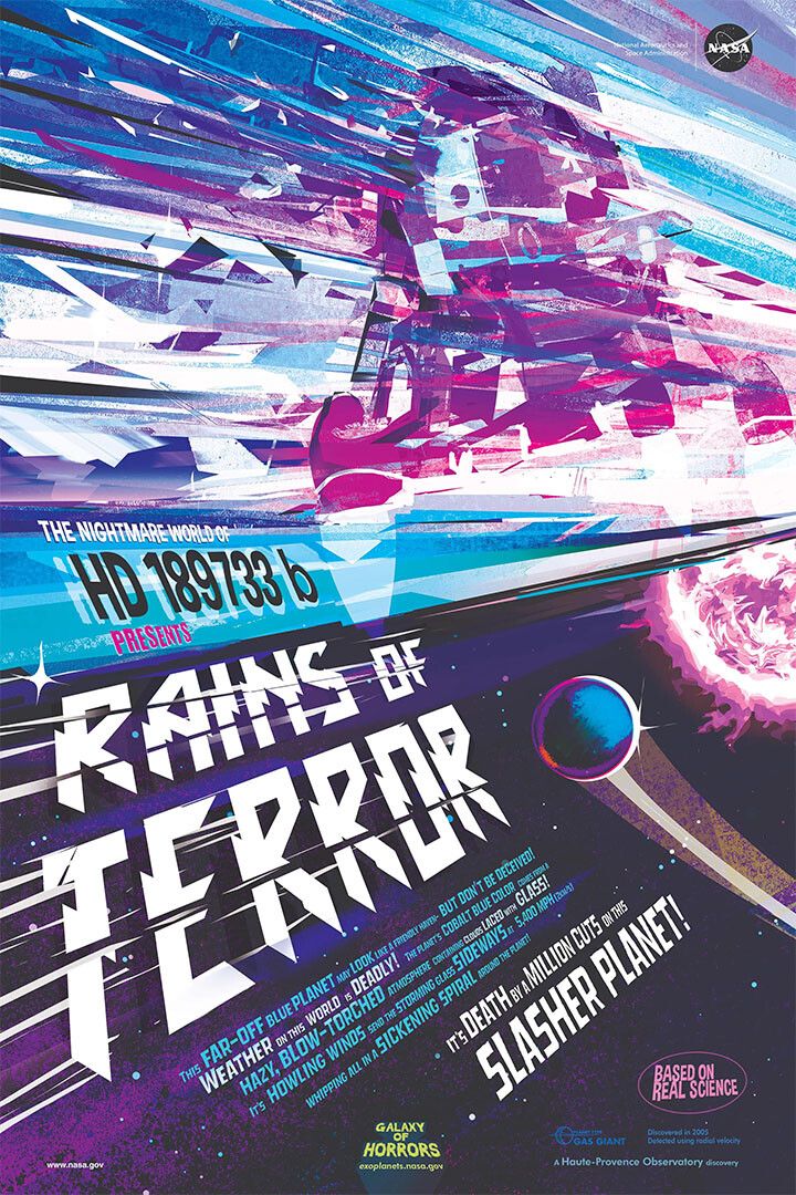 Rains Of Terror Nasa Space Horror Movie Style Jigsaw Puzzle