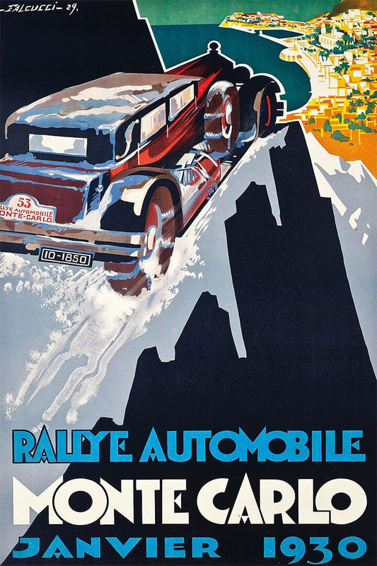 Rally Automobile Monte Carlo January 1930 Car Race Jigsaw Puzzle