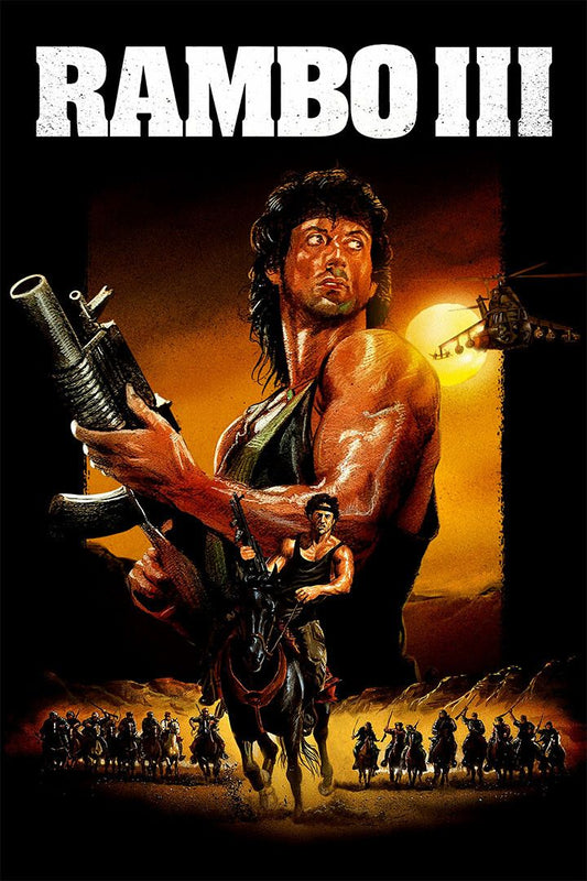 Rambo 3 Action Soldier Print Painting Jigsaw Puzzle