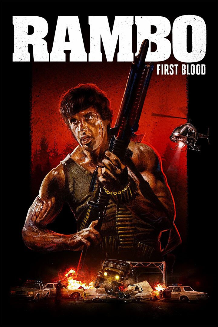 Rambo Action Soldier War Movie Wall Indoor Room Outdoor Jigsaw Puzzle Jigsaw Puzzle