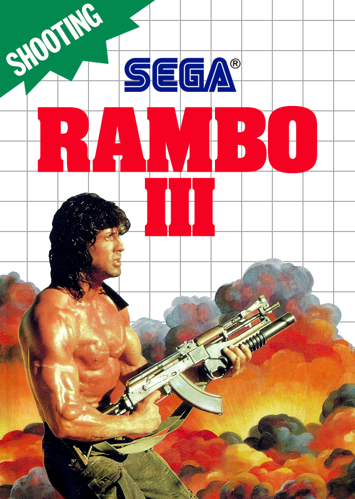 Rambo Iii Sega Master System Print Poster