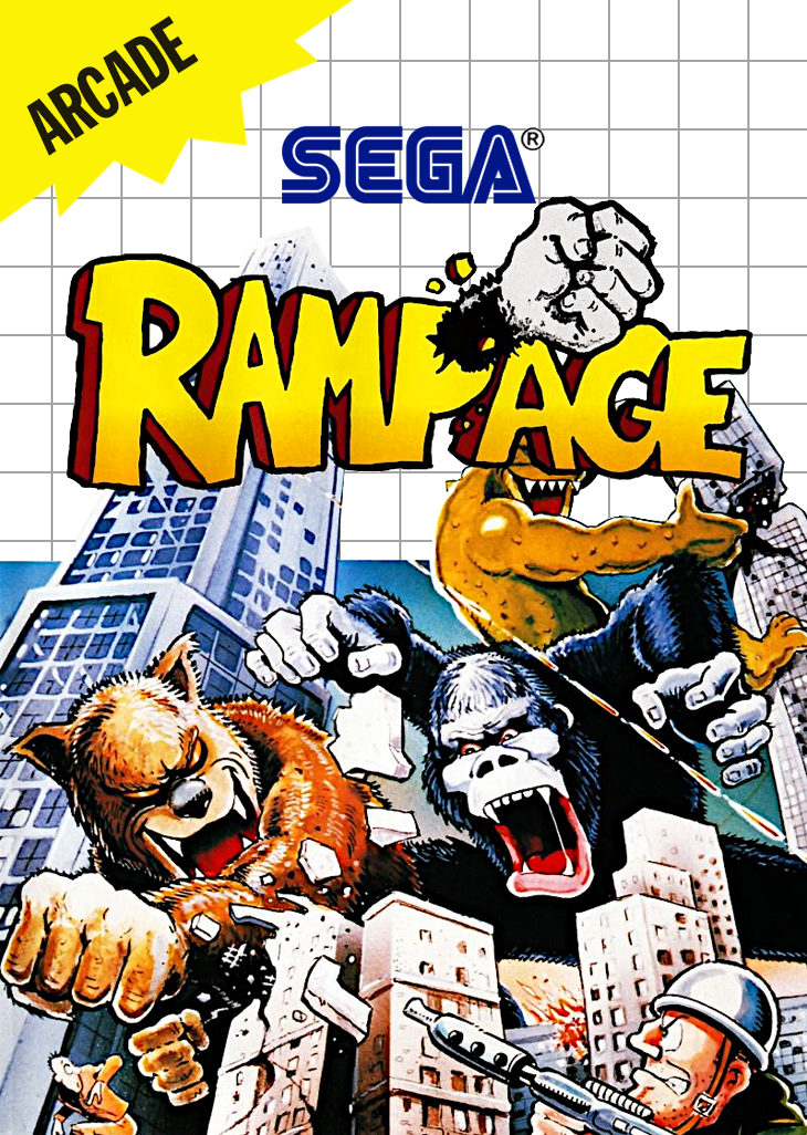 Rampage (1) Sega Master System Print Poster