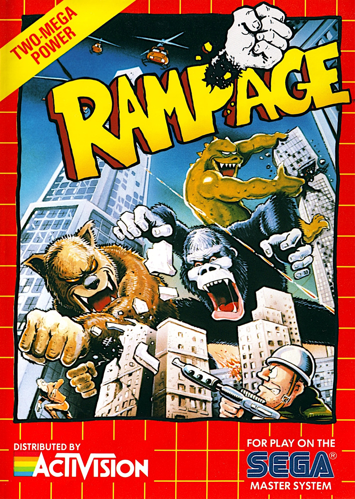 Rampage (2) Sega Master System Print Poster