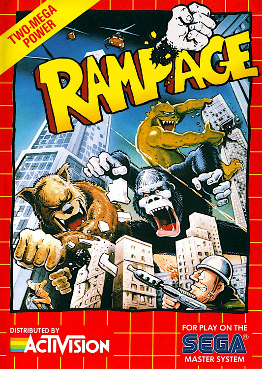 Rampage (2) Sega Master System Print Poster