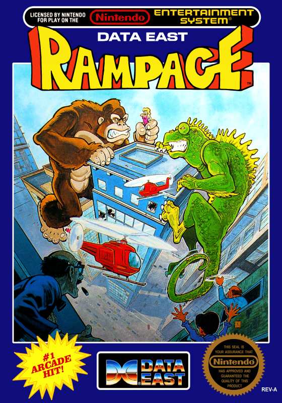 Rampage (Usa) Nes Print Poster