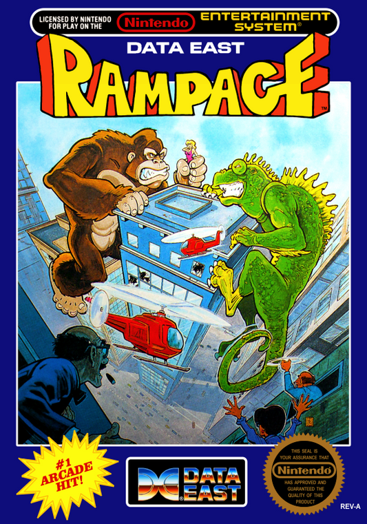 Rampage (Usa) Nes Print Poster